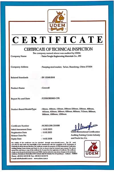 CERTIFICATE CERITIFICATE OF TECHNICAL INSPECTION